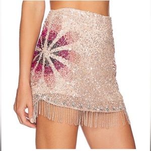 Bellini sequin skort in cherry blossom - Tularosa